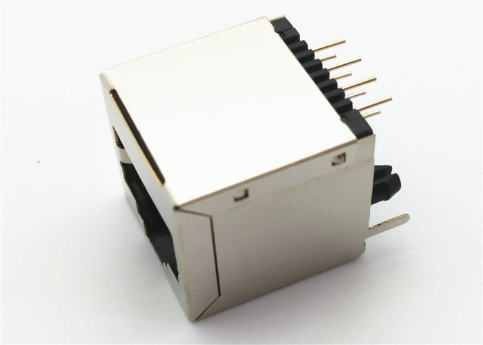 10 Way Rj46 공유로 10/100M 수직 RJ45 이더넷 커넥터 ARJC07-111071A
